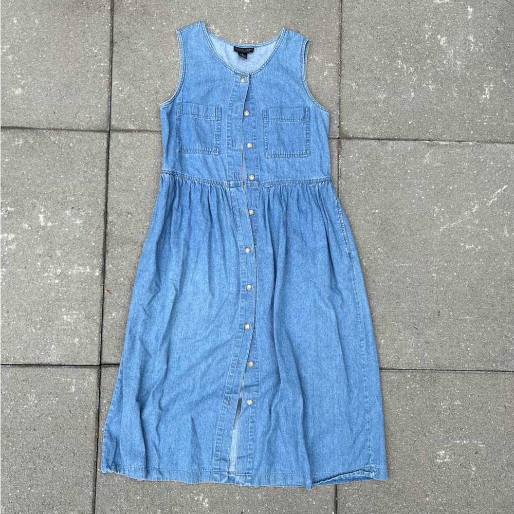 Vintage Denim Dress - Picture 2 of 5
